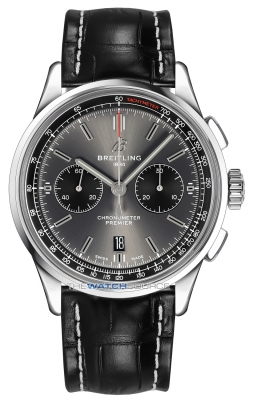 Buy this new Breitling Premier B01 Chronograph 42 ab0118221b1p1 mens watch for the discount price of £6,468.00. UK Retailer.